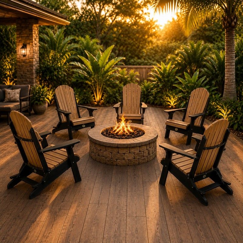 Set of 6 in Cedar & Black