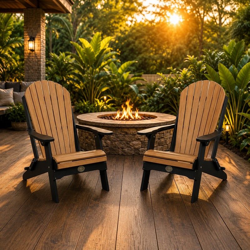 Set of 2 in Cedar & Black