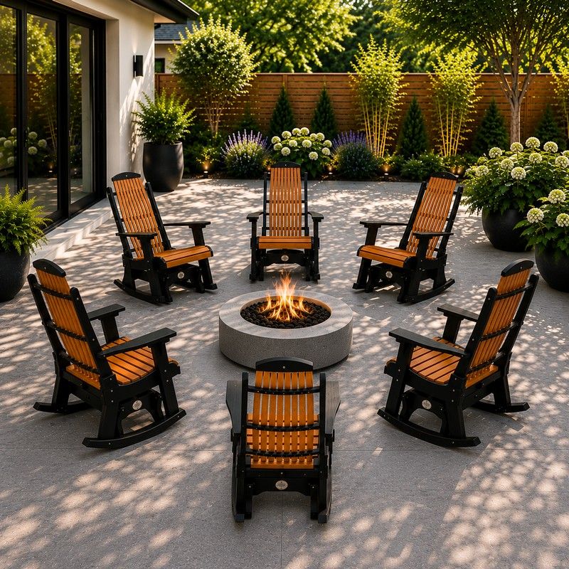 Set of 6 in Cedar & Black