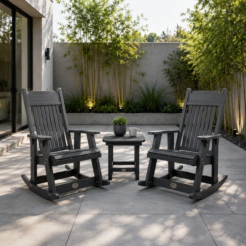 Black Set With End Table